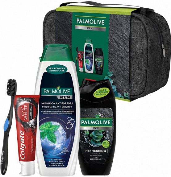 Kazeta Palmolive Spg+šampon+pasta+kart | Kosmetické a dentální výrobky - Pánská kosmetika - Dárkové kazety